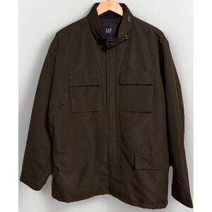 Gap Jacket Men's L Utility Olive Green Chore Hood